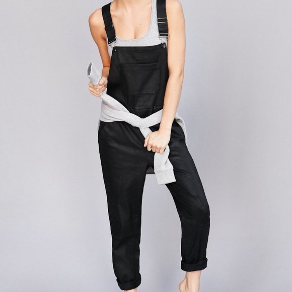 Calvin Klein Waxed Overalls in Black (XS/S) - Picture 2 of 6